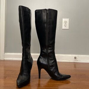 Nine West Gallivanto black leather boots